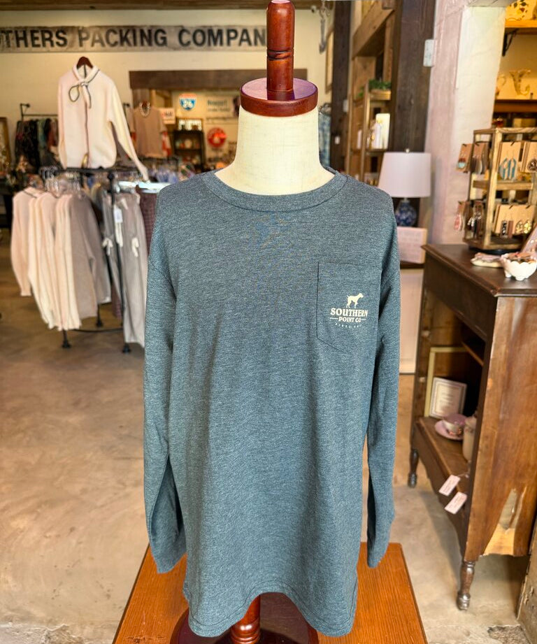 Long Sleeve Pocket Tee, Southern Point Co, Southern Point Co.