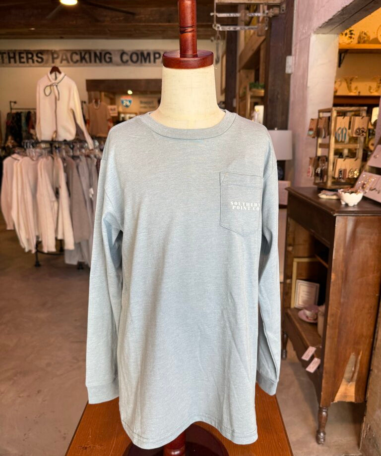 Long Sleeve Pocket Tee, Southern Point Co, Mountain Spring, Southern Point Co.