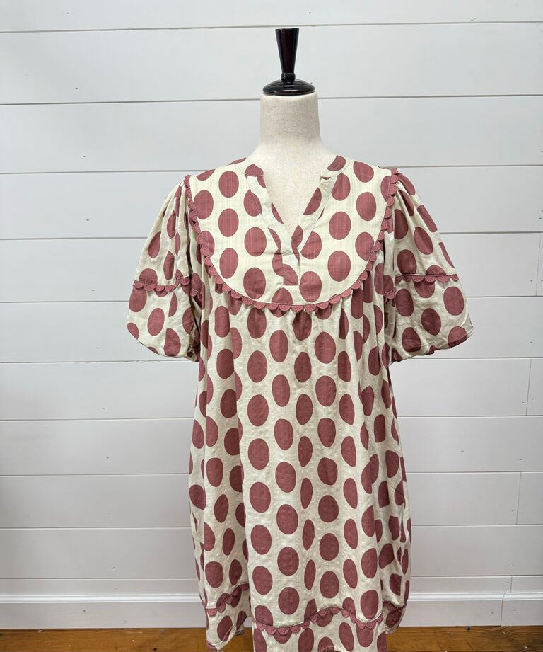 Bubble Polka Dot Dress, Easel