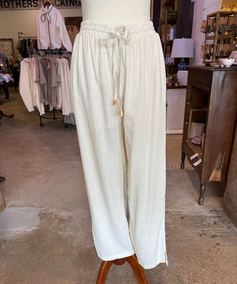 Lined Long Pants; Oatmeal, Spin