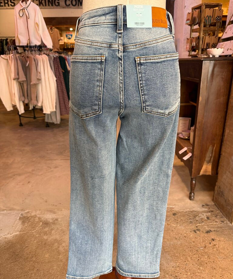 Petite Ankle Straight Jeans, Judy Blue
