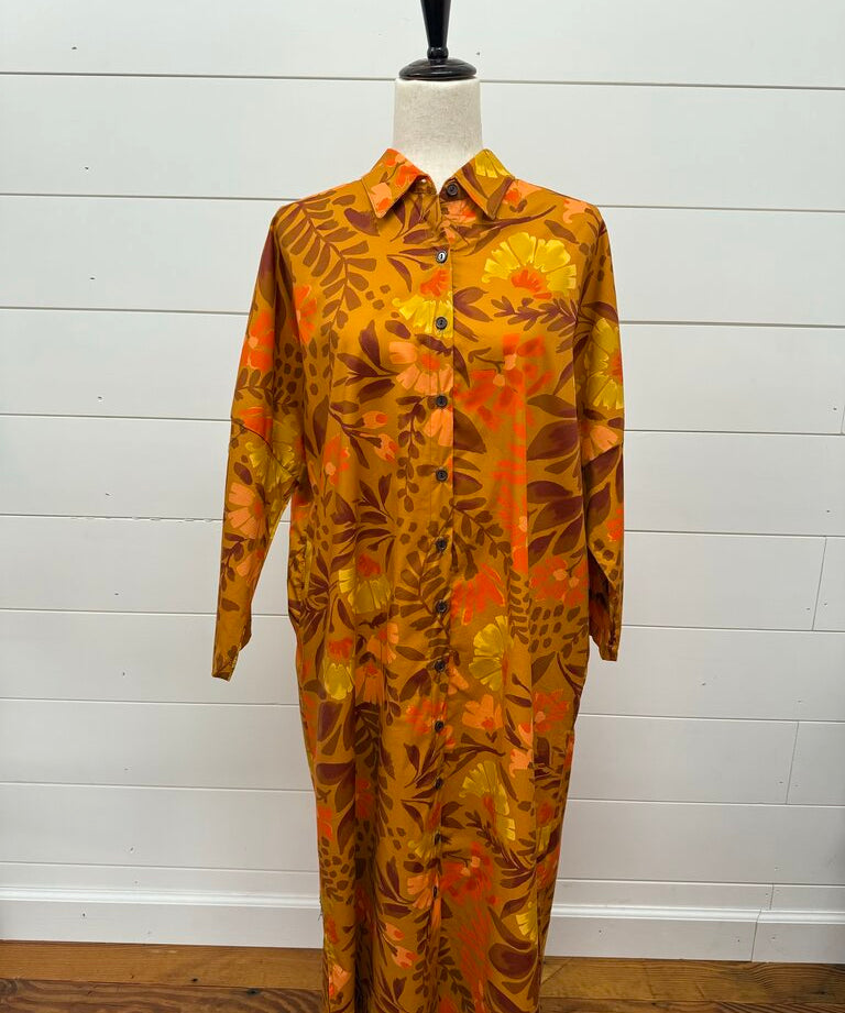 Mid Sleeve Button Down Dress, Sienna Meadows, Adrienne
