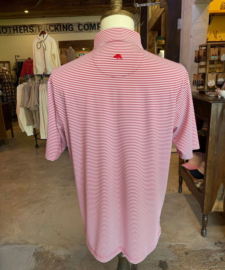 UGA G Dog Echo Stripe Performance Polo, Onward reserve