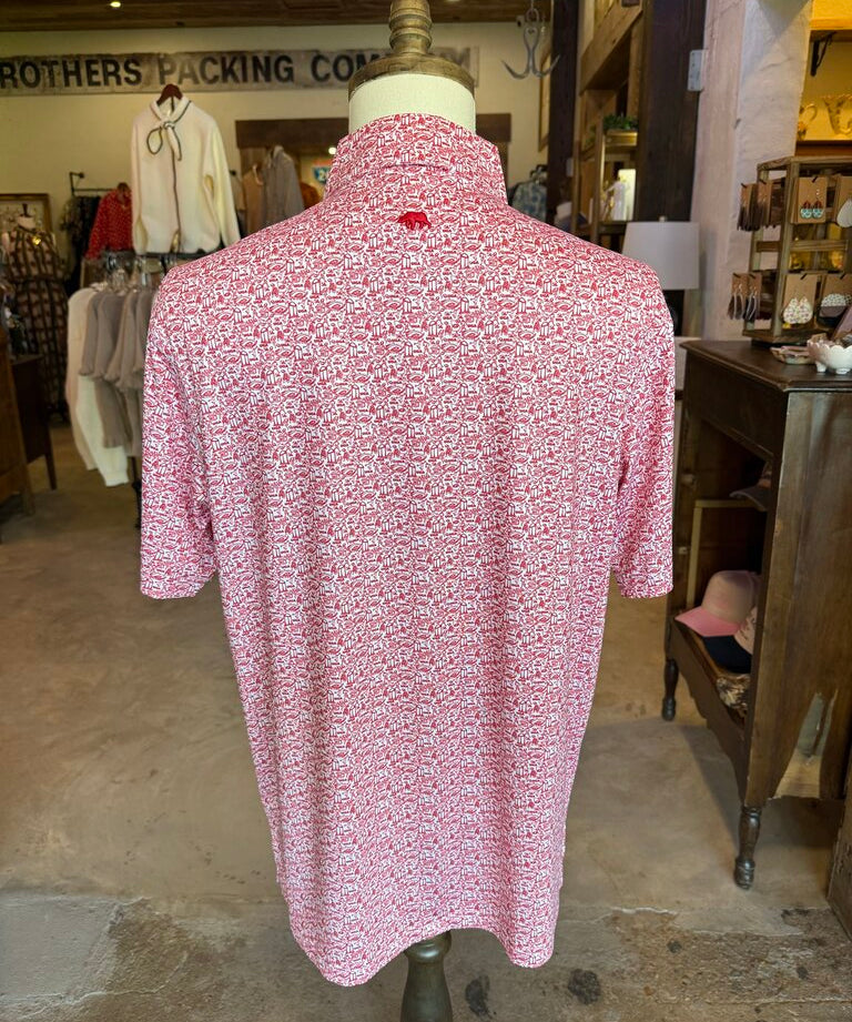 UGA Icons Printed Performance Polo, Onward reserve